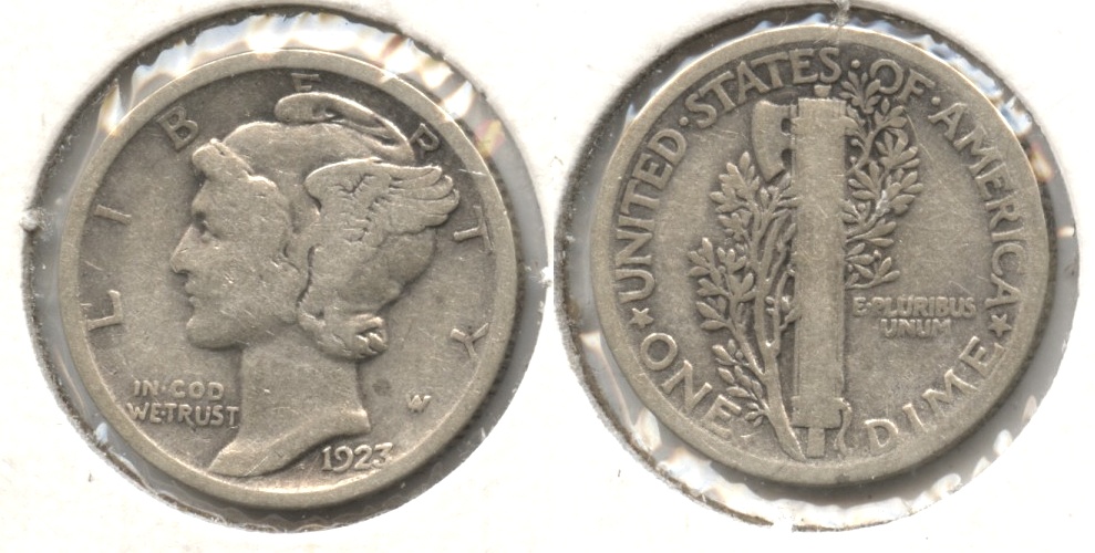 1923 Mercury Dime VG-8 #d