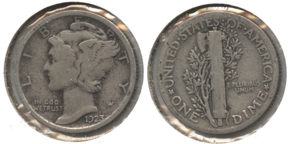 1923 Mercury Dime VG-8 #e