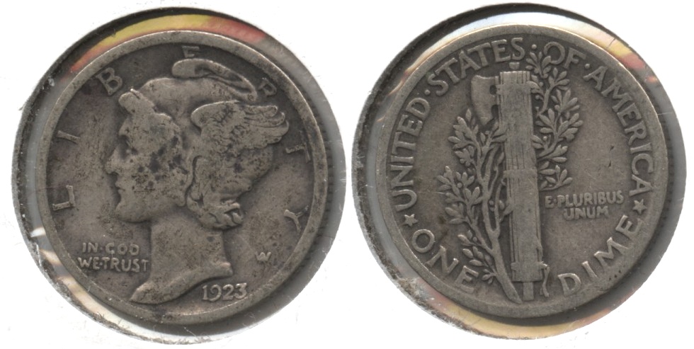 1923 Mercury Dime VG-8 #f