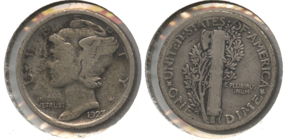 1923 Mercury Dime VG-8 #m