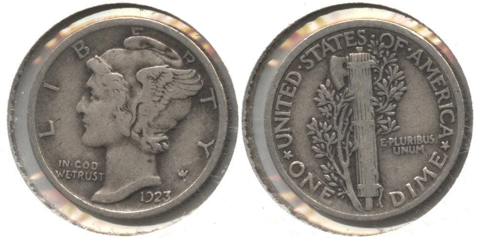 1923 Mercury Dime VG-8 #o