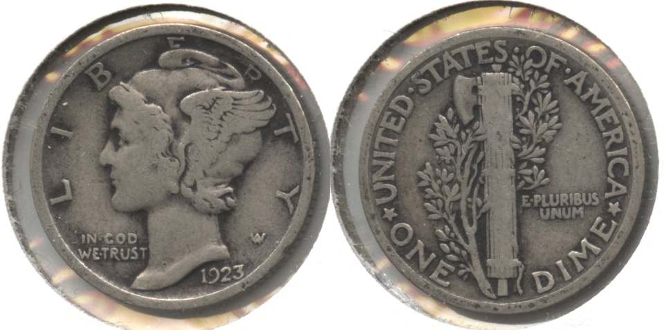 1923 Mercury Dime VG-8 #s