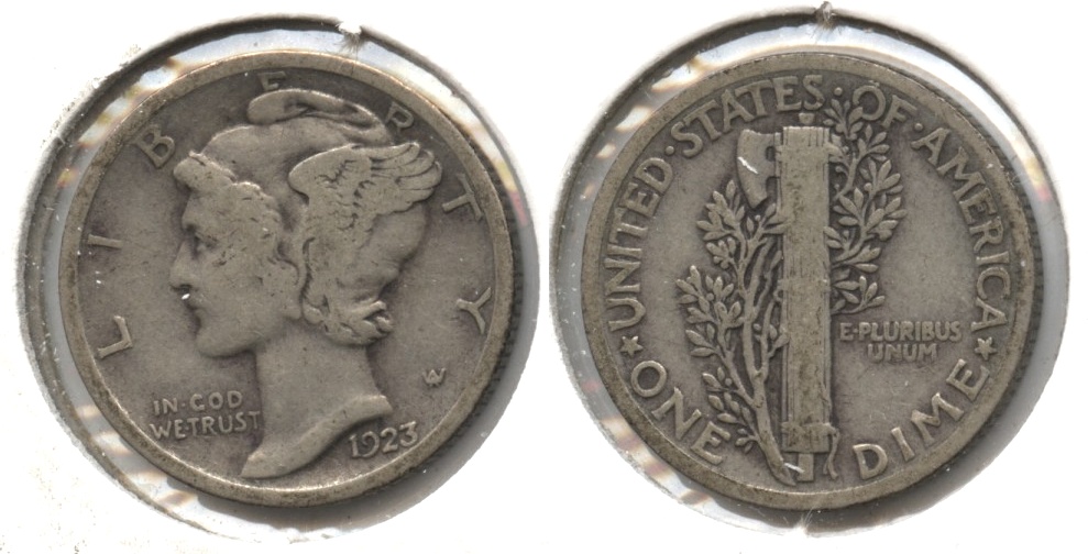 1923 Mercury Dime VG-8 #x