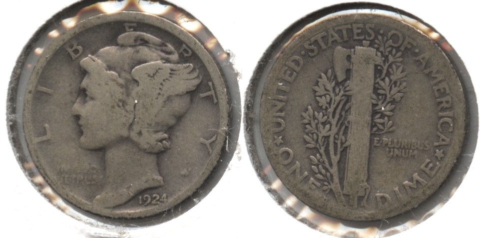 1924-D Mercury Dime Good-4 #e