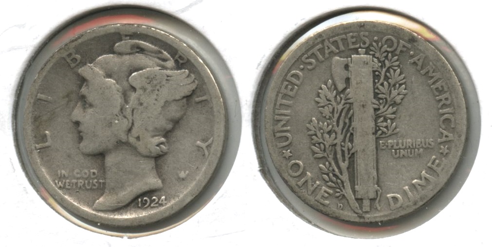 1924-D Mercury Dime Good-4 #g