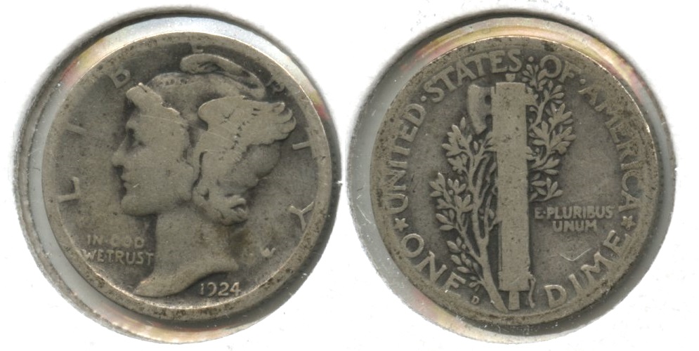 1924-D Mercury Dime Good-4 #k