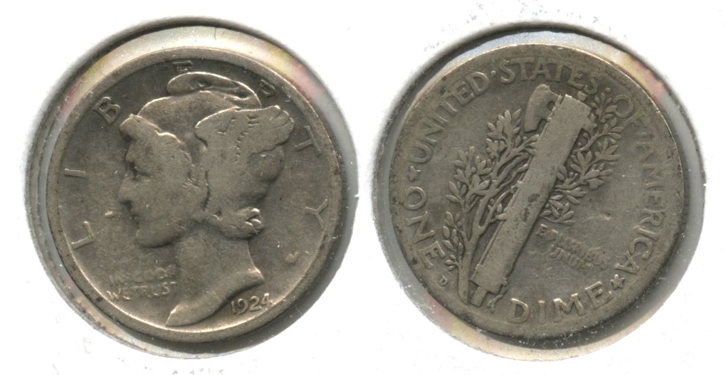 1924-D Mercury Dime Good-4 #m
