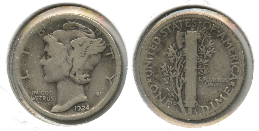 1924-S Mercury Dime Good-4 #ab