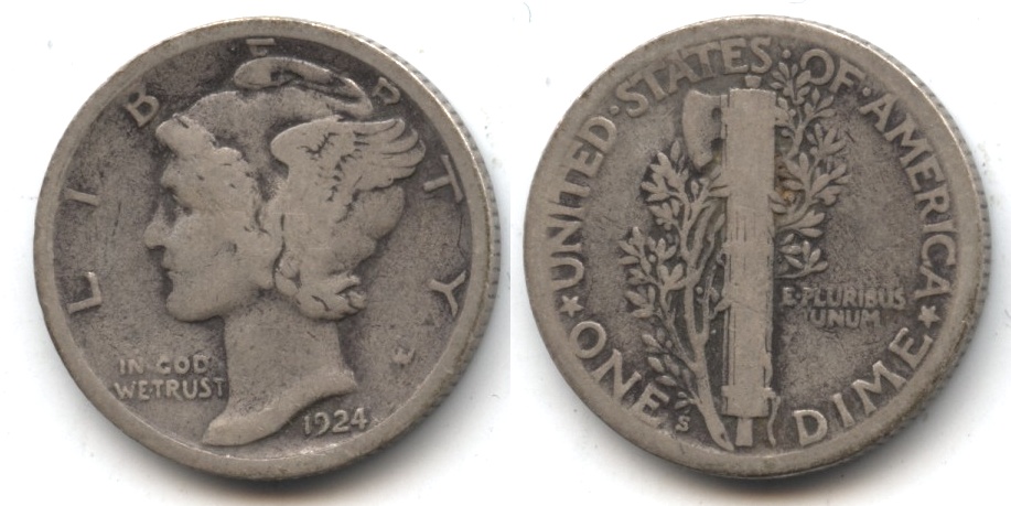 1924-S Mercury Dime Good-4 #l