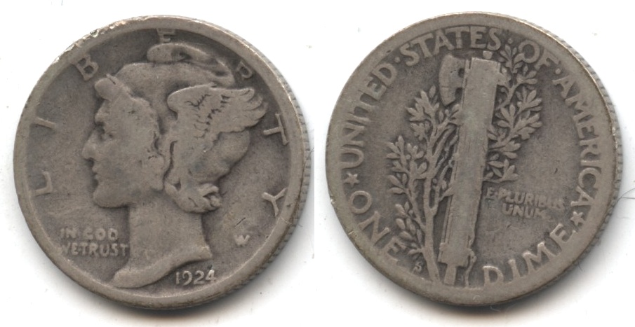1924-S Mercury Dime Good-4 #r