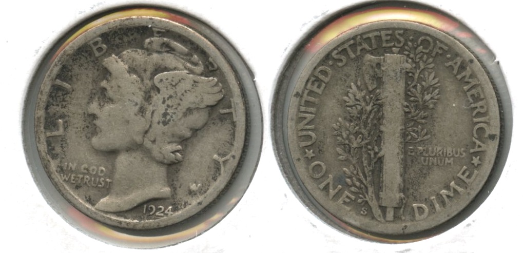 1924-S Mercury Dime Good-4 #y