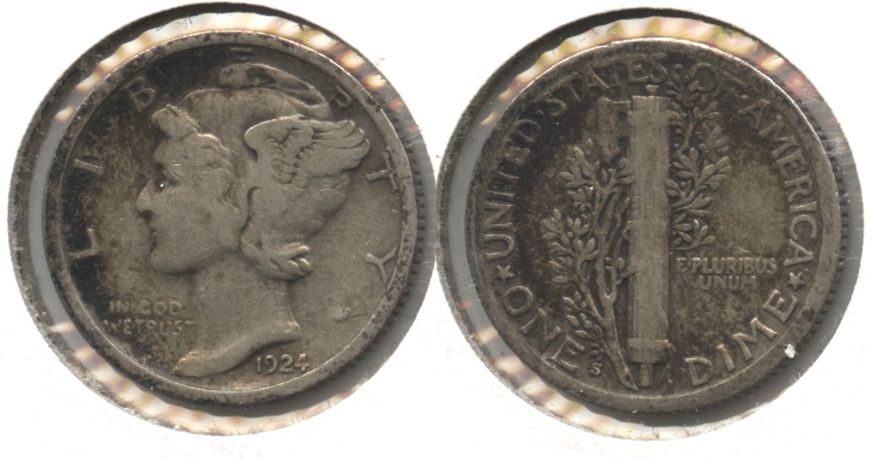1924-S Mercury Dime VG-8 #g
