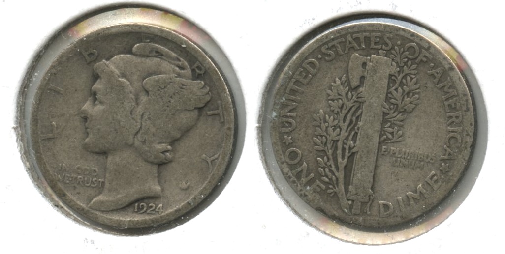 1924 Mercury Dime Good-4 #n