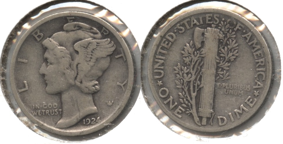 1924 Mercury Dime VG-8 #f