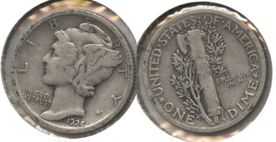 1924 Mercury Dime VG-8 #g