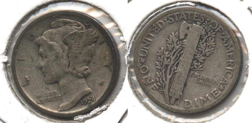 1924 Mercury Dime VG-8 #h