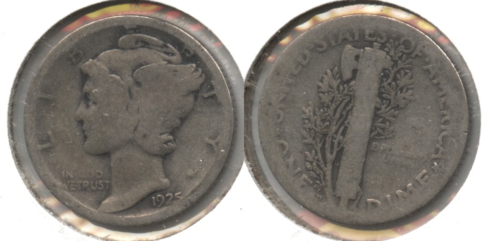 1925-D Mercury Dime AG-3