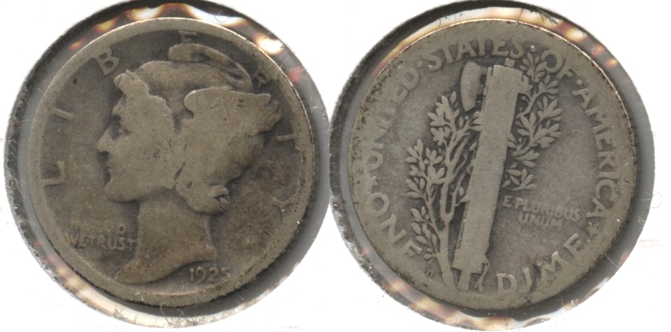 1925-D Mercury Dime AG-3 #a