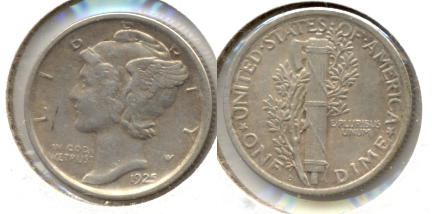 1925-D Mercury Dime EF-45