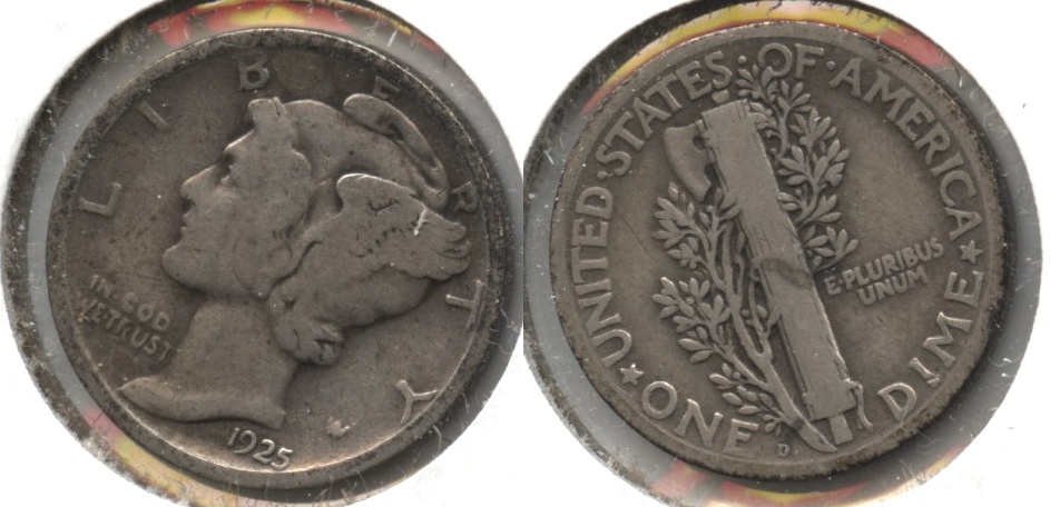 1925-D Mercury Dime VG-8