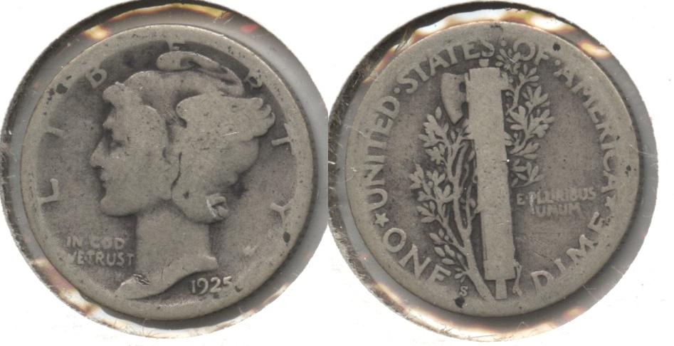 1925-S Mercury Dime AG-3 #a
