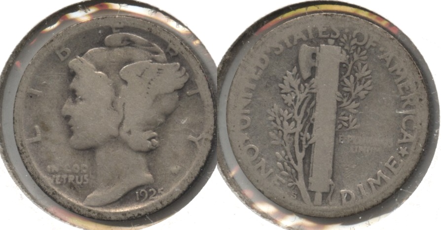 1925-S Mercury Dime AG-3 #b