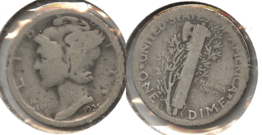 1925-S Mercury Dime AG-3 #c