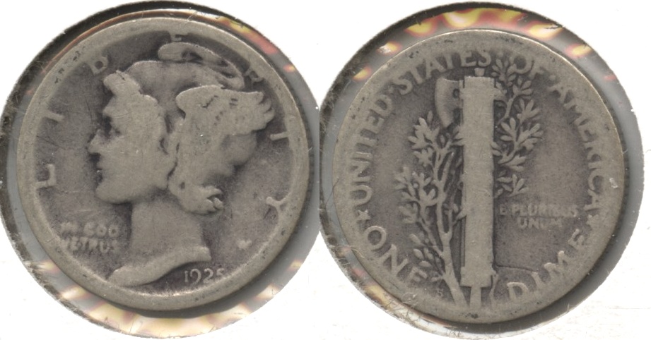 1925-S Mercury Dime AG-3 #d