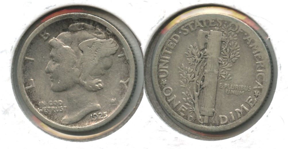 1925-S Mercury Dime Fine-12 #c