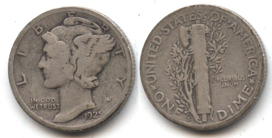 1925-S Mercury Dime Good-4 #a