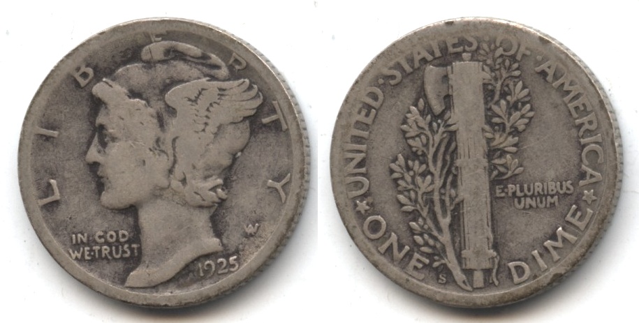 1925-S Mercury Dime Good-4 #j