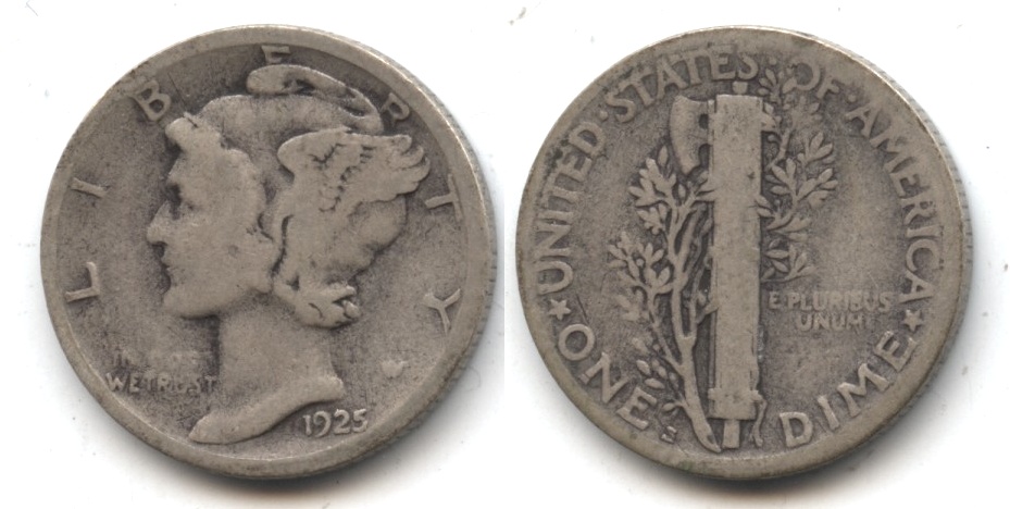 1925-S Mercury Dime Good-4 #k