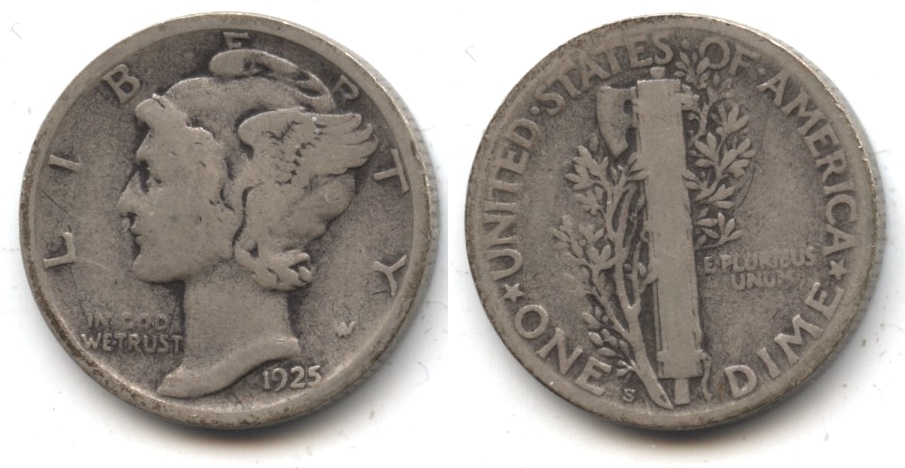 1925-S Mercury Dime Good-4 #n