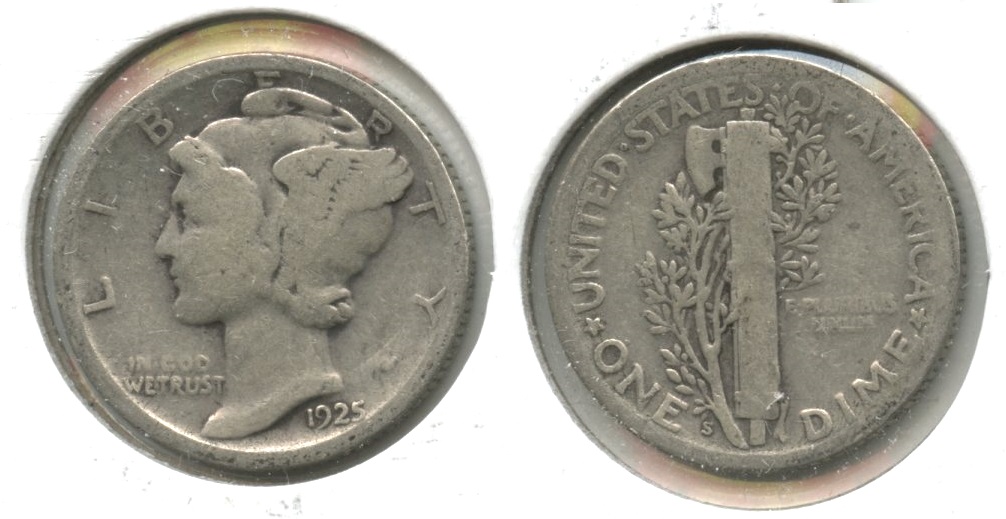 1925-S Mercury Dime Good-4 #p