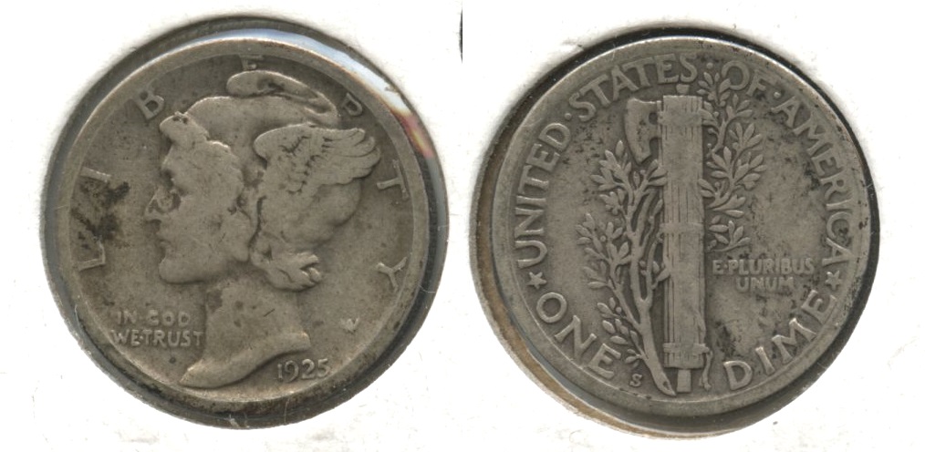 1925-S Mercury Dime VG-8 #j