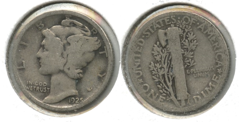 1925 Mercury Dime Good-4 #ac