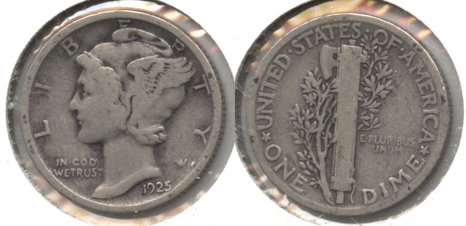 1925 Mercury Dime Good-4 #k