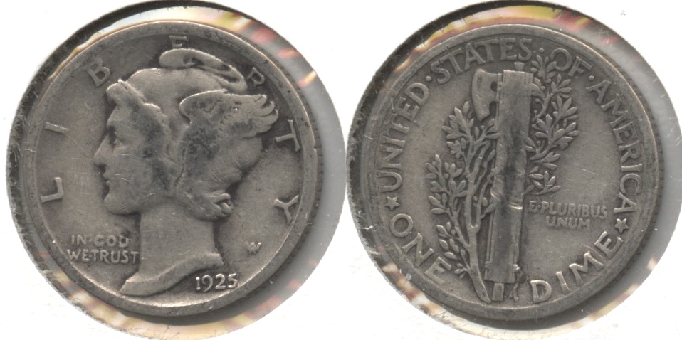 1925 Mercury Dime Good-4 #l