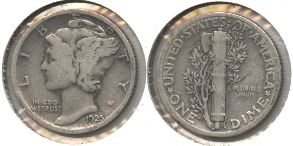 1925 Mercury Dime Good-4 #u