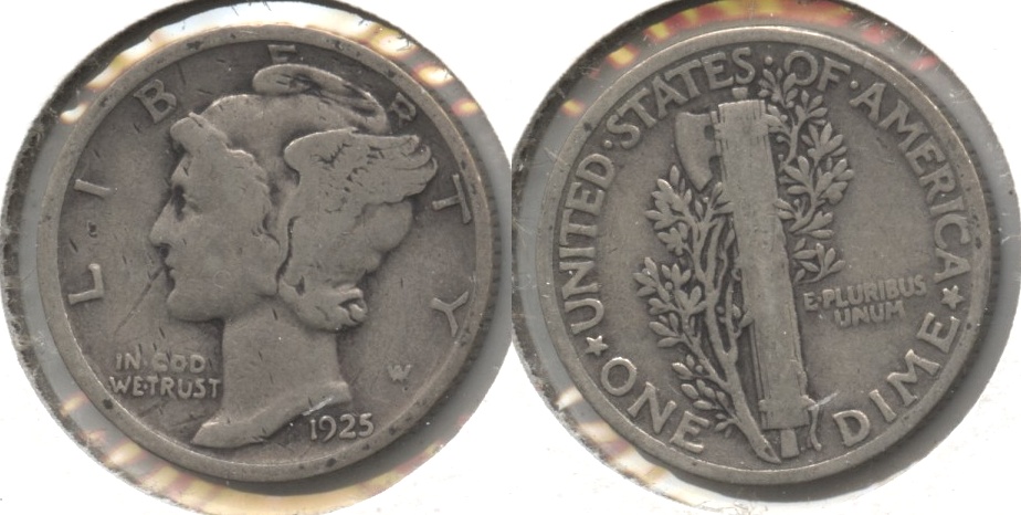 1925 Mercury Dime Good-4 #y