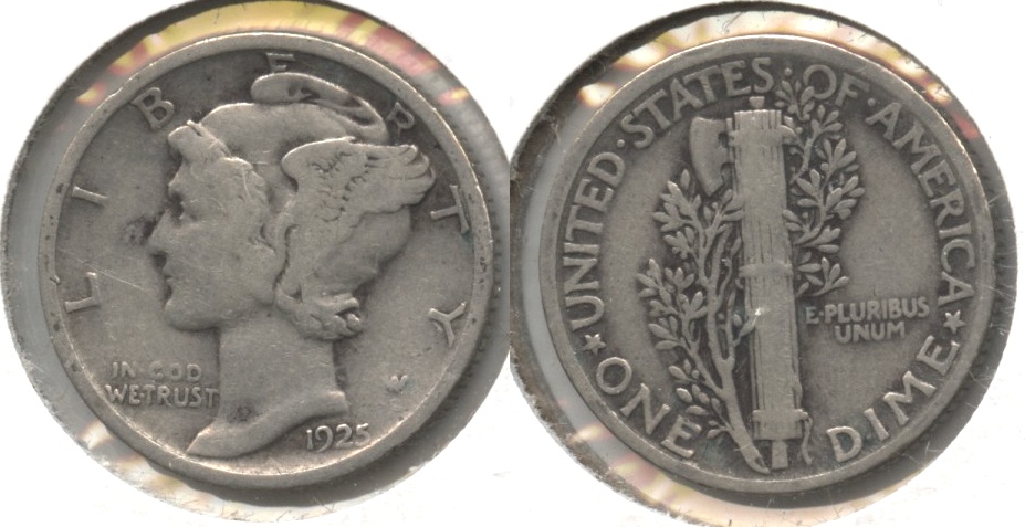 1925 Mercury Dime VG-8 #e