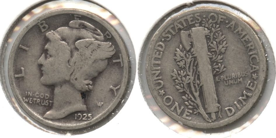 1925 Mercury Dime VG-8 #i