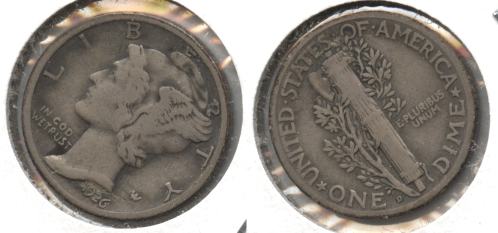 1926-D Mercury Dime Fine-12