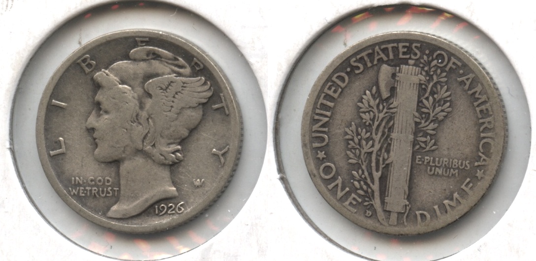 1926-D Mercury Dime Fine-12 #a