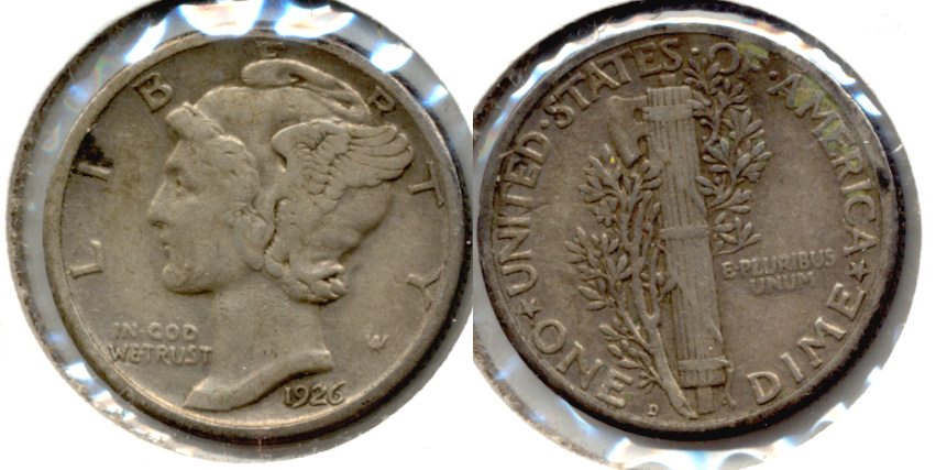 1926-D Mercury Dime VF-20 a