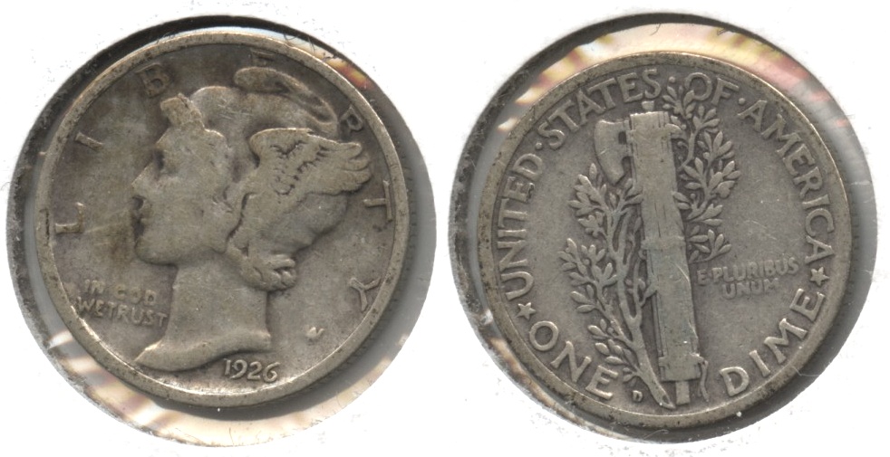 1926-D Mercury Dime VG-8 #f