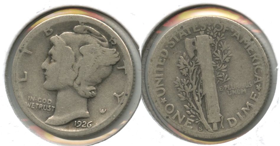 1926-S Mercury Dime AG-3 #e