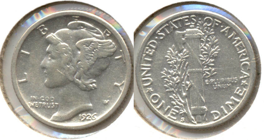 1926-S Mercury Dime EF-45