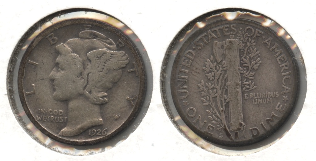 1926-S Mercury Dime Fine-12 #a