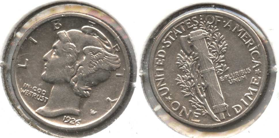 1926 Mercury Dime EF-40